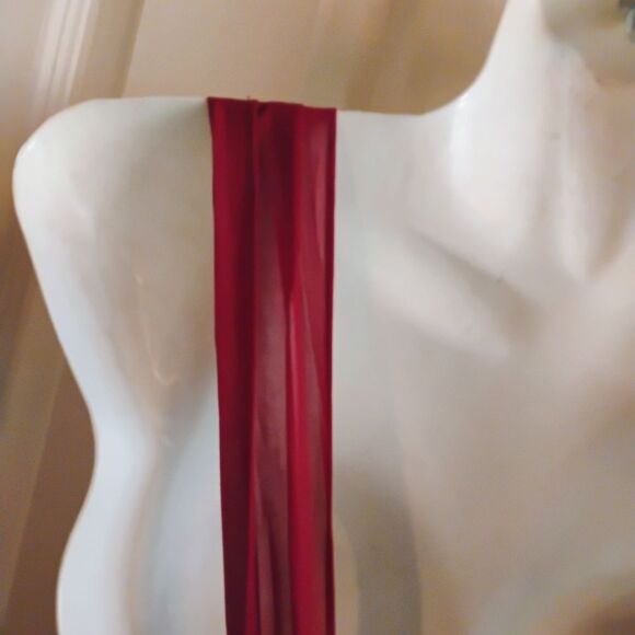 Poly Usa Red Sweetheart Sleeveless Maxi Sundress - Picture 10 of 17